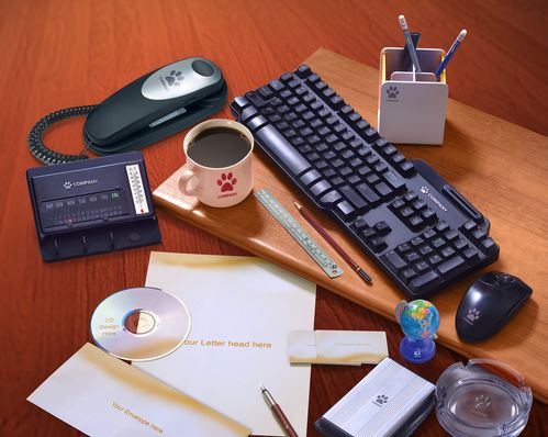 企业文件办公用品样机摄影图 下载与应用指南